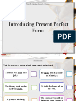 Tuesday Present Perfect Quiz