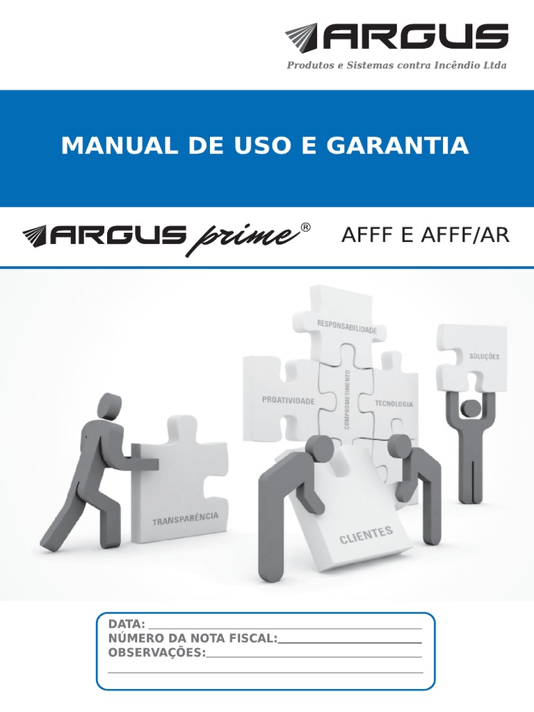 Manual Uso Garantia Lge Argus Prime - Afff Afffar | PDF