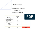 Evaluation Paper