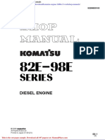 Komatsu Engine 3d88e 5 Workshop Manuals