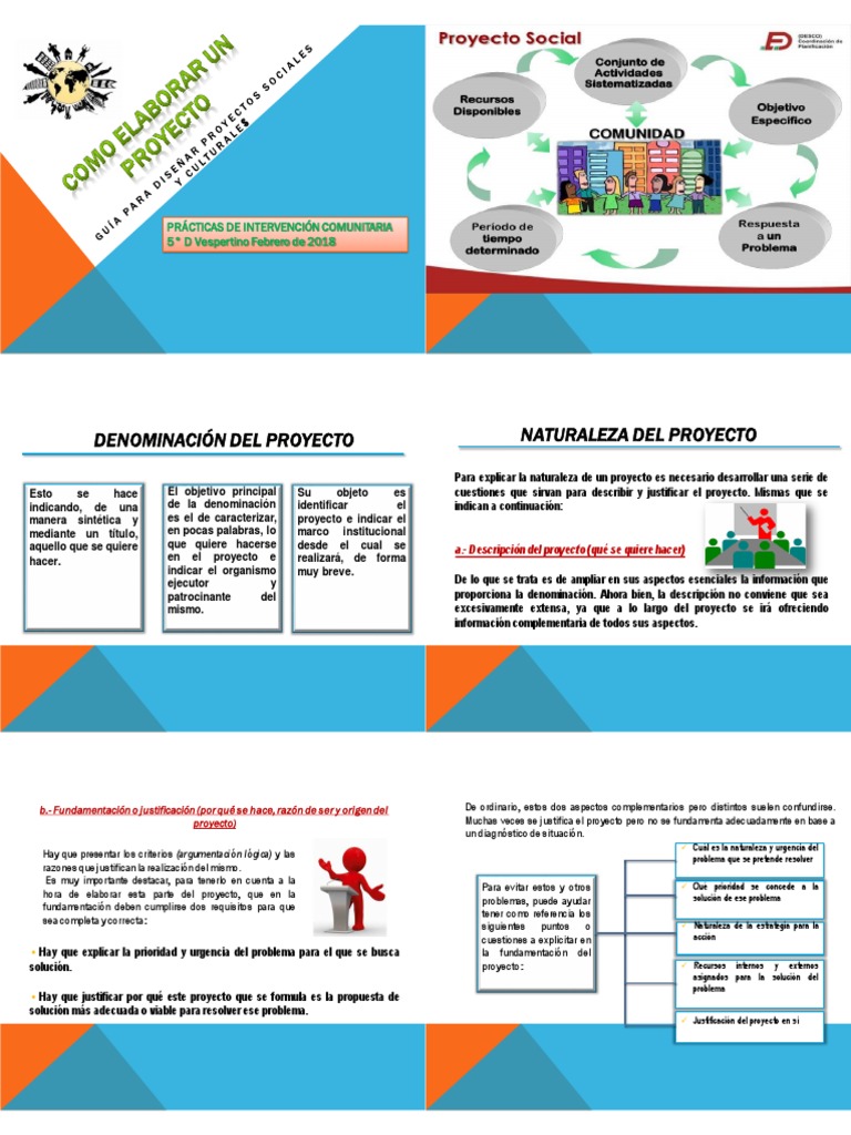 Como Elaborar Un Proyecto | PDF | Presupuesto | Evaluación