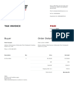 Tax Invoice: Buyer Order Details