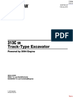 Caterpillar 313c SR Track Type Excavator Parts Manual Japonesa 2010