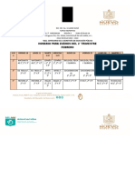 Horario 2° Trimestre 2021 - 2022