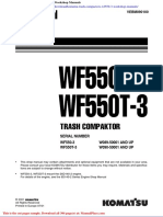 Komatsu Trash Compactors Wf550 3 Workshop Manuals