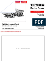 Terex Ta35 Articulated Truck Parts Book