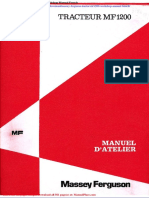 Massey Ferguson Tractor Mf1200 Workshop Manual French