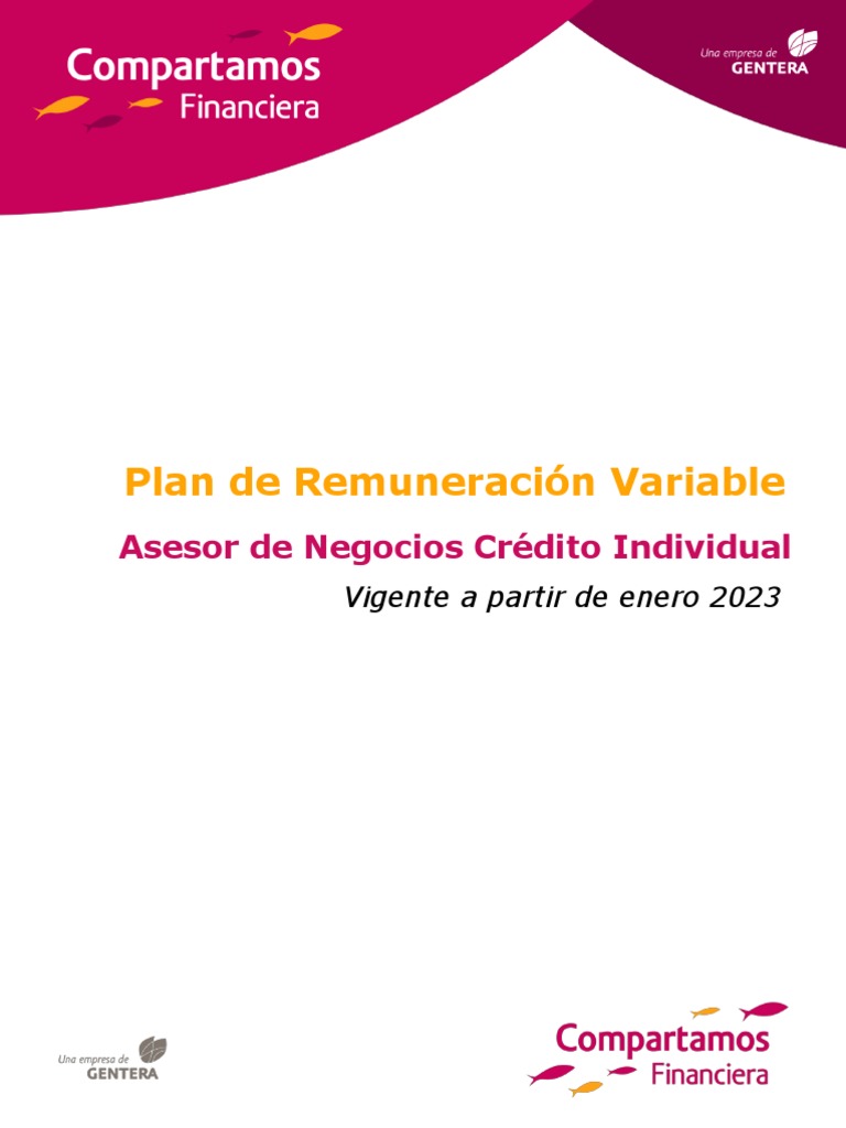 Plan de Remuneracion Variable Asesor de Negocios CI - Enero 2023 | PDF