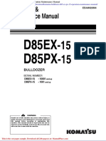 Komatsu Bulldozer d85 Ex PX 15 Operation Maintenance Manual