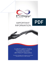 Important Information: A Patient's Guide To Treating Premature Ejaculation With PRILIGY (Dapoxetine)