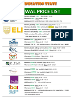 Renewal Pricelist - en