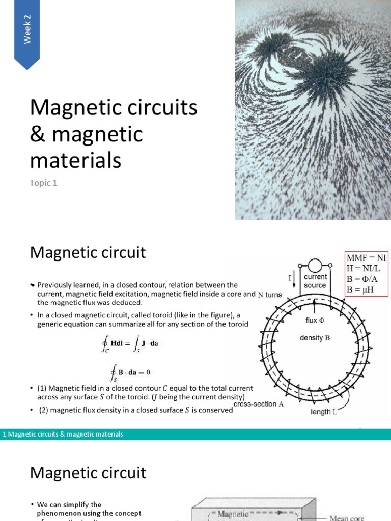 Understanding Magnetic Circuits and Materials | PDF | Magnetic Field ...