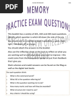 Memory Exam Qs