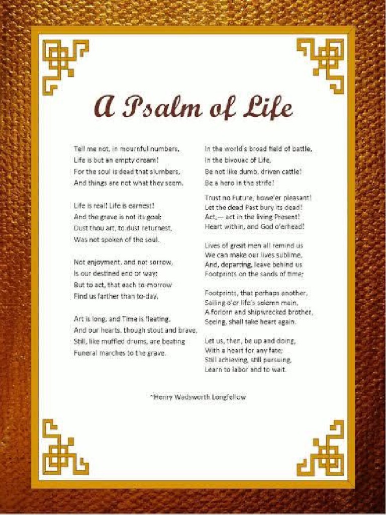 Psalm of Life PDF