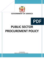 Public Sector Procurement Policy (Nov 2010)