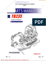 Takeuchi Tb235 Parts Sec Wat