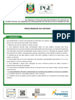 Olhonavaga - PROVA - FUNDATEC - PGE-RS - Procurador Do Estado