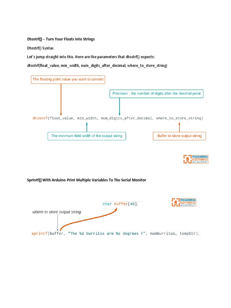 Dtostrf Arduino | PDF | Scope (Computer Science) | Variable (Computer ...