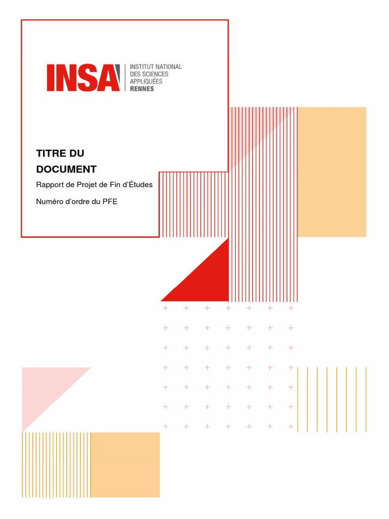 Rapport de Projet de Fin d'Études INSA | PDF | Informatique | la ...