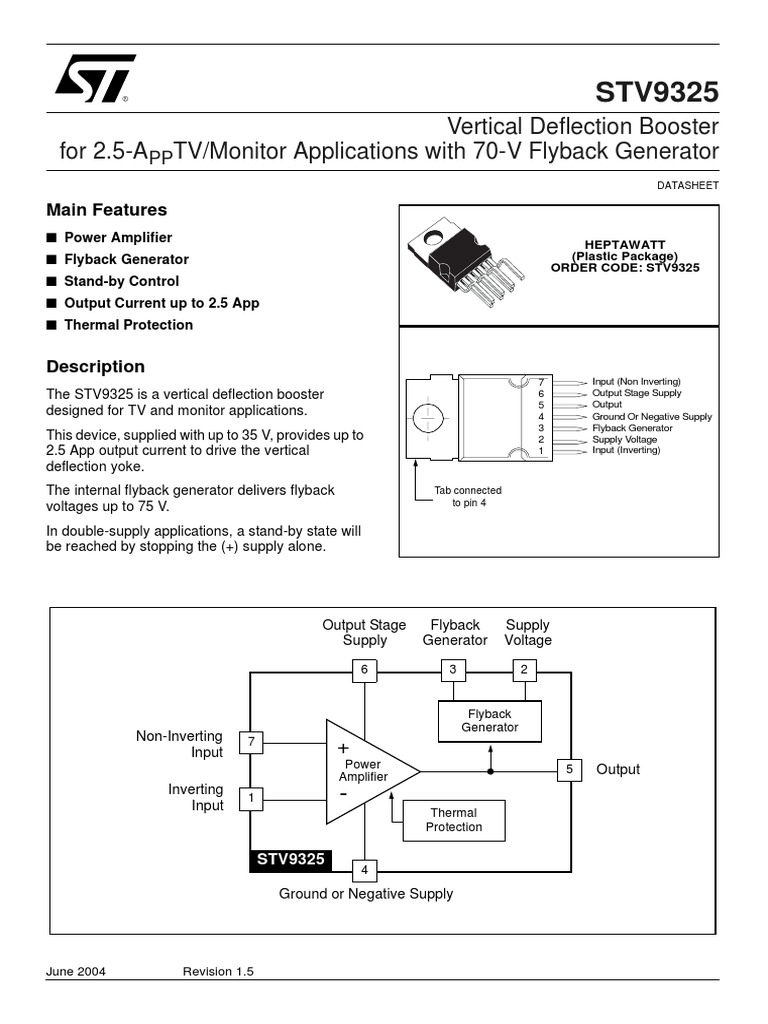 STV9325 Datasheet - 3 | PDF