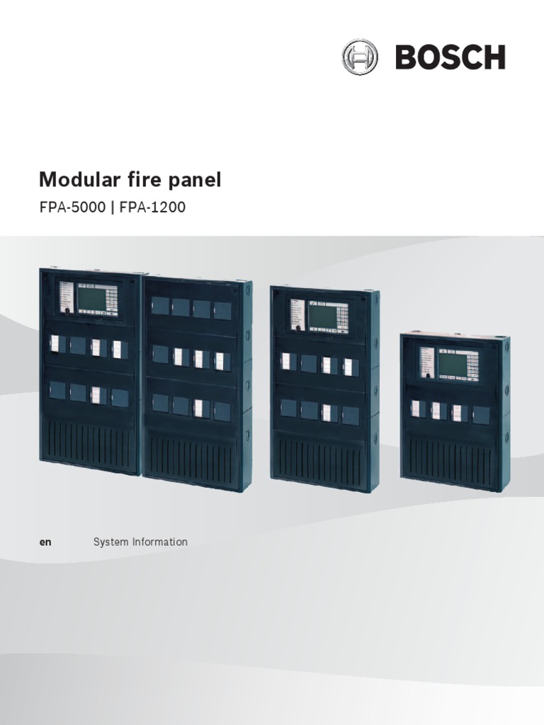 Bosch Modular Fire Panel Overview | PDF | Power Supply | Modular ...