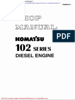 Komatsu Engine 102 Series c Workshop Manuals 1