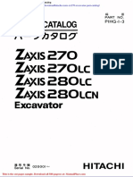 Hitachi Zaxis Zx270 Excavator Part Catalog
