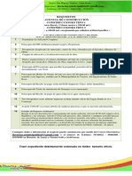 Requisitos Construccion Tipo 1 y 3