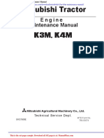 Mitsubishi k3m k4m Maintenance Manual