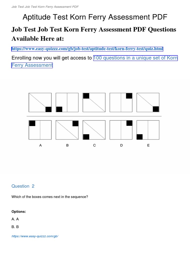 Korn Ferry Test | Download Free PDF | Triangle | Geometric Shapes