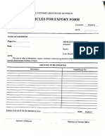 Customs Form