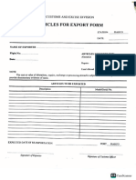 Customs Form