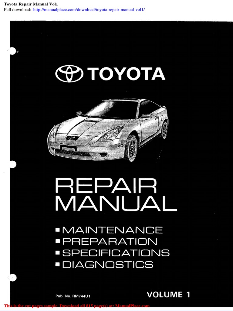 TOYOTA WORKSHOP MANUAL PDF FREE DOWNLOAD visual data 3