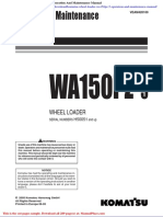 Komatsu Wheel Loader Wa150pz 5 Operation and Maintenance Manual