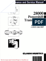 Clark 28000 Powershift Transmission 4 Speed Maintenance and Service Manual