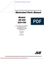 JLG g10 43a Telehandler Parts Manual