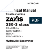 Hitachi Zaxis 330 3 Class Technical Manual Troubleshooting