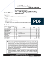 Data Sheet: 50V / 15A High-Speed Switching Applications