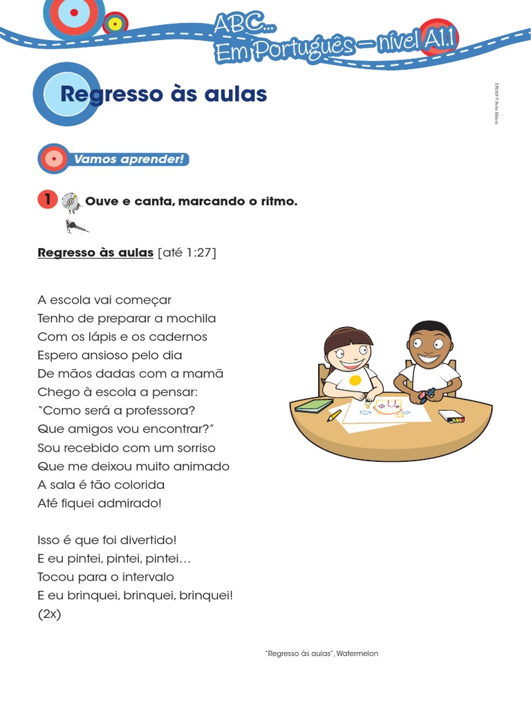 Regresso Às Aulas: Vamos Aprender! | PDF | Artes Linguísticas e Disciplina