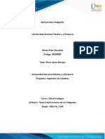 Tarea 3 Aplicaciones Integrales Stiven Paez Gonzalez CALCULO INTEGRAL