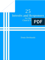 25 Introits and Responses For The Church Year - Drobinski