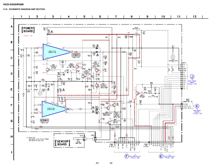 DX50 Amp Section Schematic Diagram | PDF