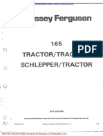 Parts Manual Massey Ferguson Mf165