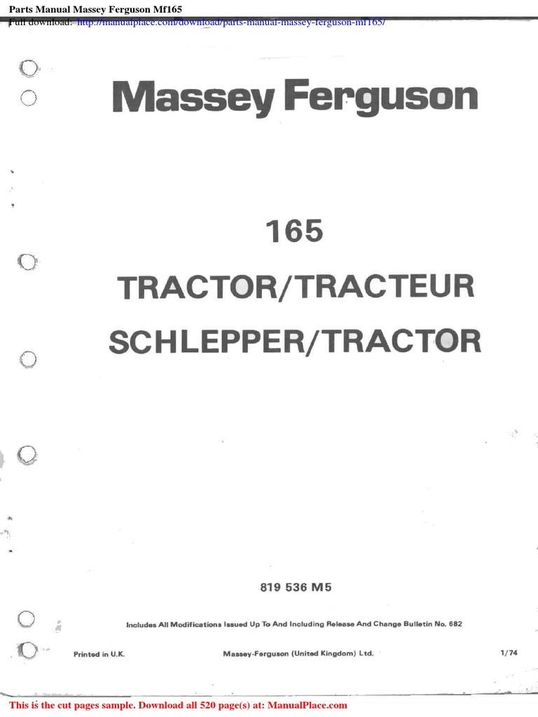MASSEY FERGUSON 165 OPERATORS MANUAL PDF intelligence overview