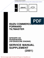 Isuzu Commerical Truck NPR 2001 Workshop Manual 15i16873