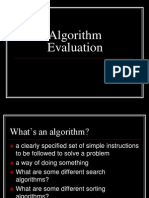 Algorithm Evaluation