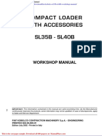 Fiat Kobelco Sl35b Sl40b Workshop Manual