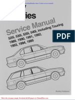Bentley BMW 5 Series Service Manual