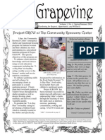 Grapevine Newsletter of Project Grow - Summer 2001
