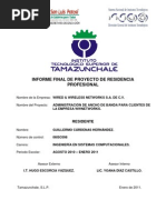Download Informe Final de Proyecto de Residencia Profesional by Hiram Jimenez SN65829215 doc pdf